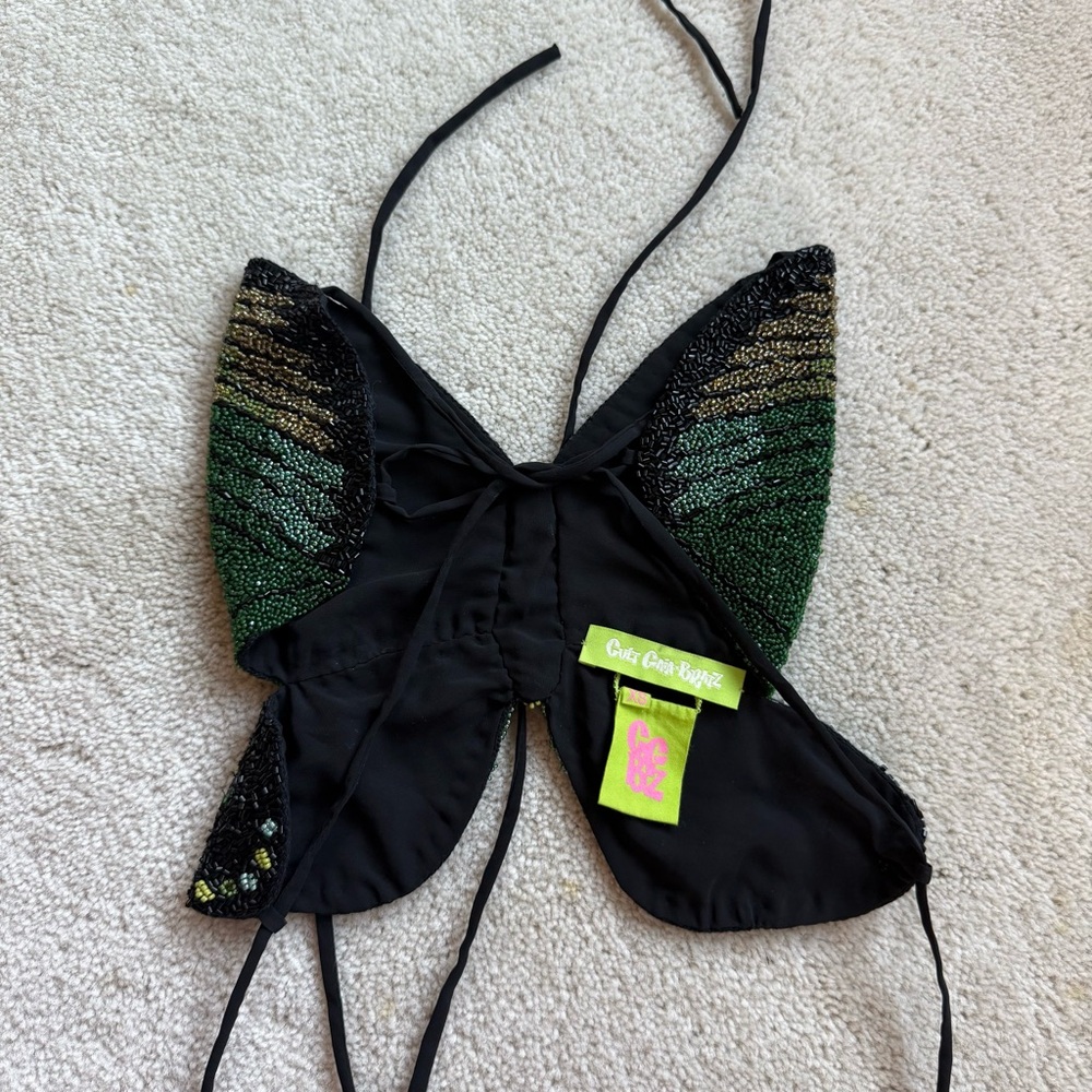 Cult Gaia x Bratz beaded butterfly top size XS - Picture 2 of 2